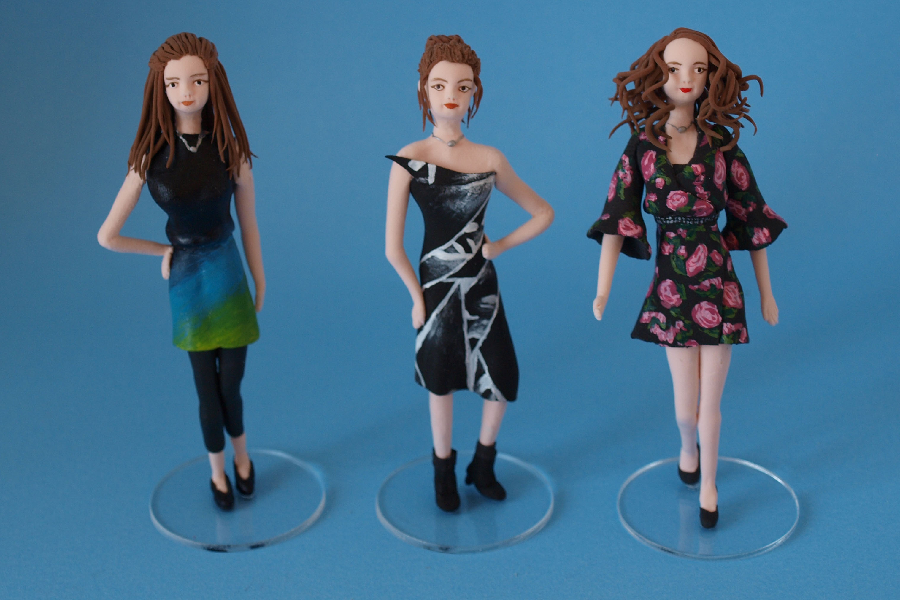 Fashion students birthday cake topper by Louisa Hill