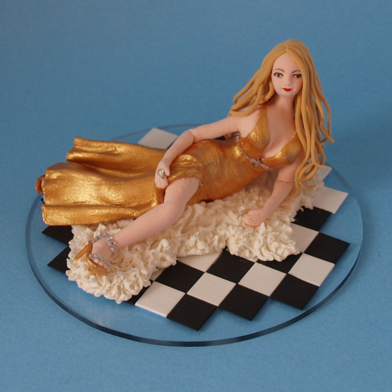 Bond girl birthday cake topper by Louisa Hill