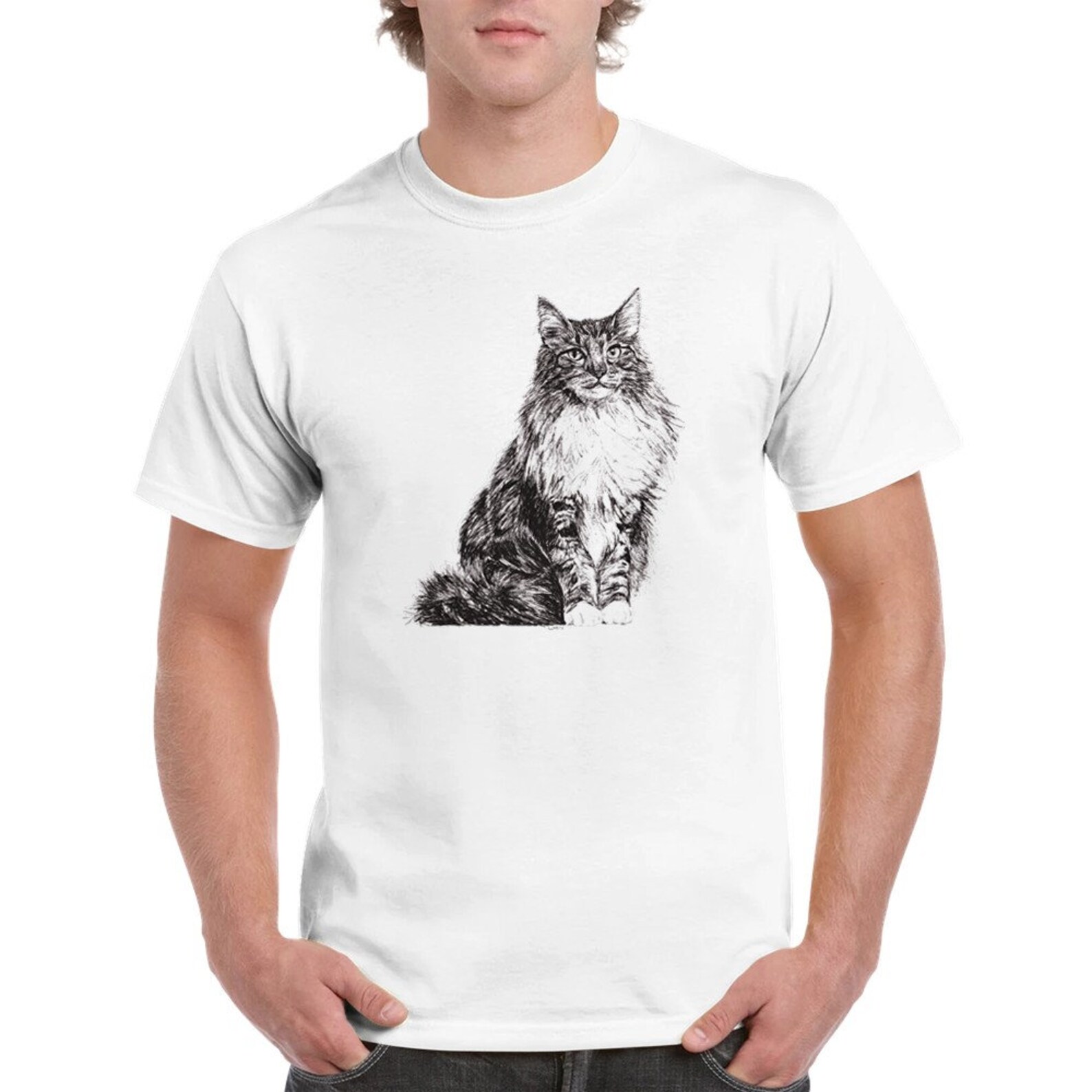 Norwegian Forest t-shirt by Louisa Hill