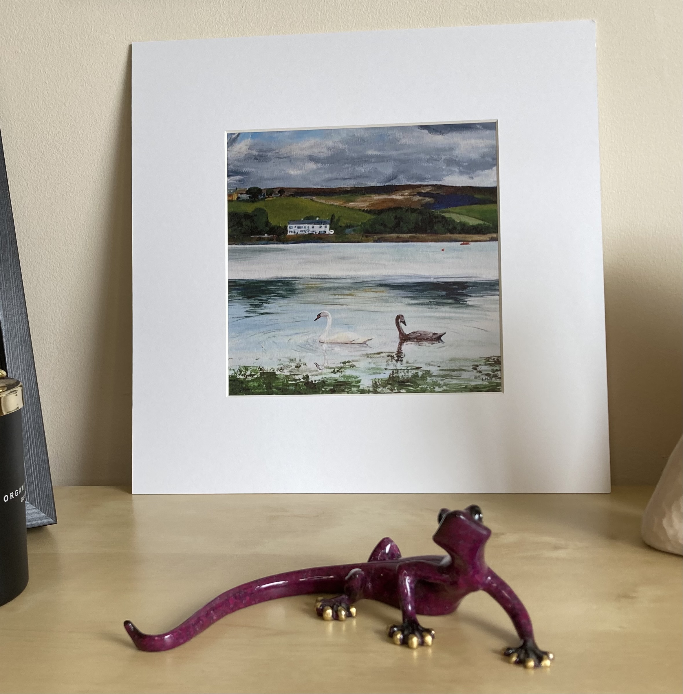 Hollingworth Lake Littleborough Print by Louisa Hill