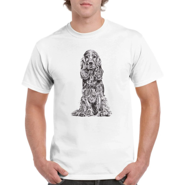 Cocker Spaniel t-shirt by Louisa Hill