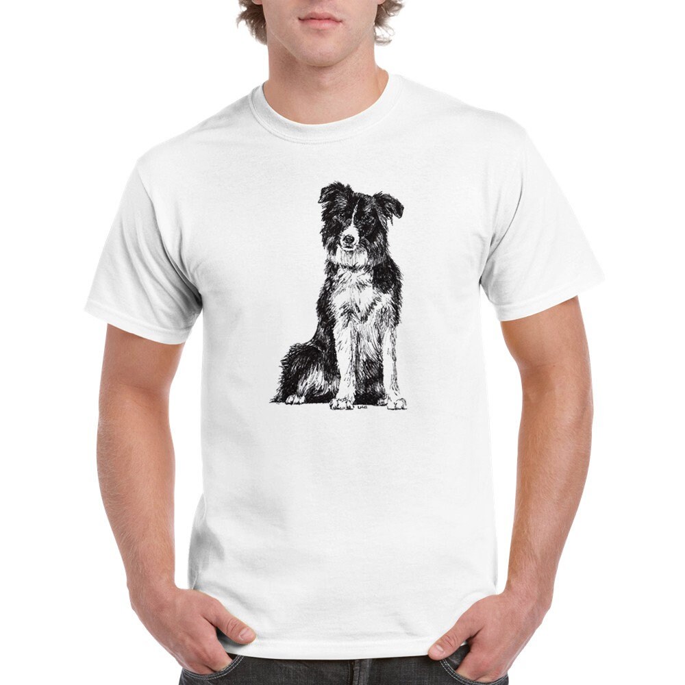 Border Collie t-shirt by Louisa Hill