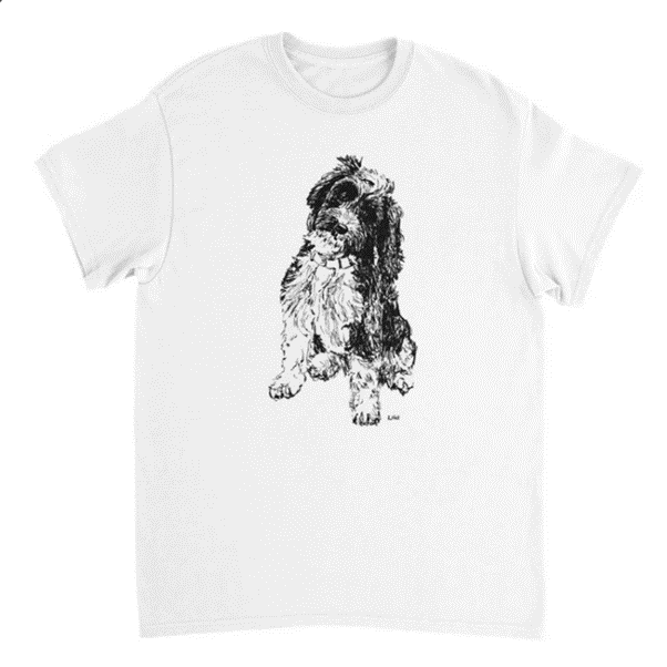 Cockapoo t-shirt by Louisa Hill